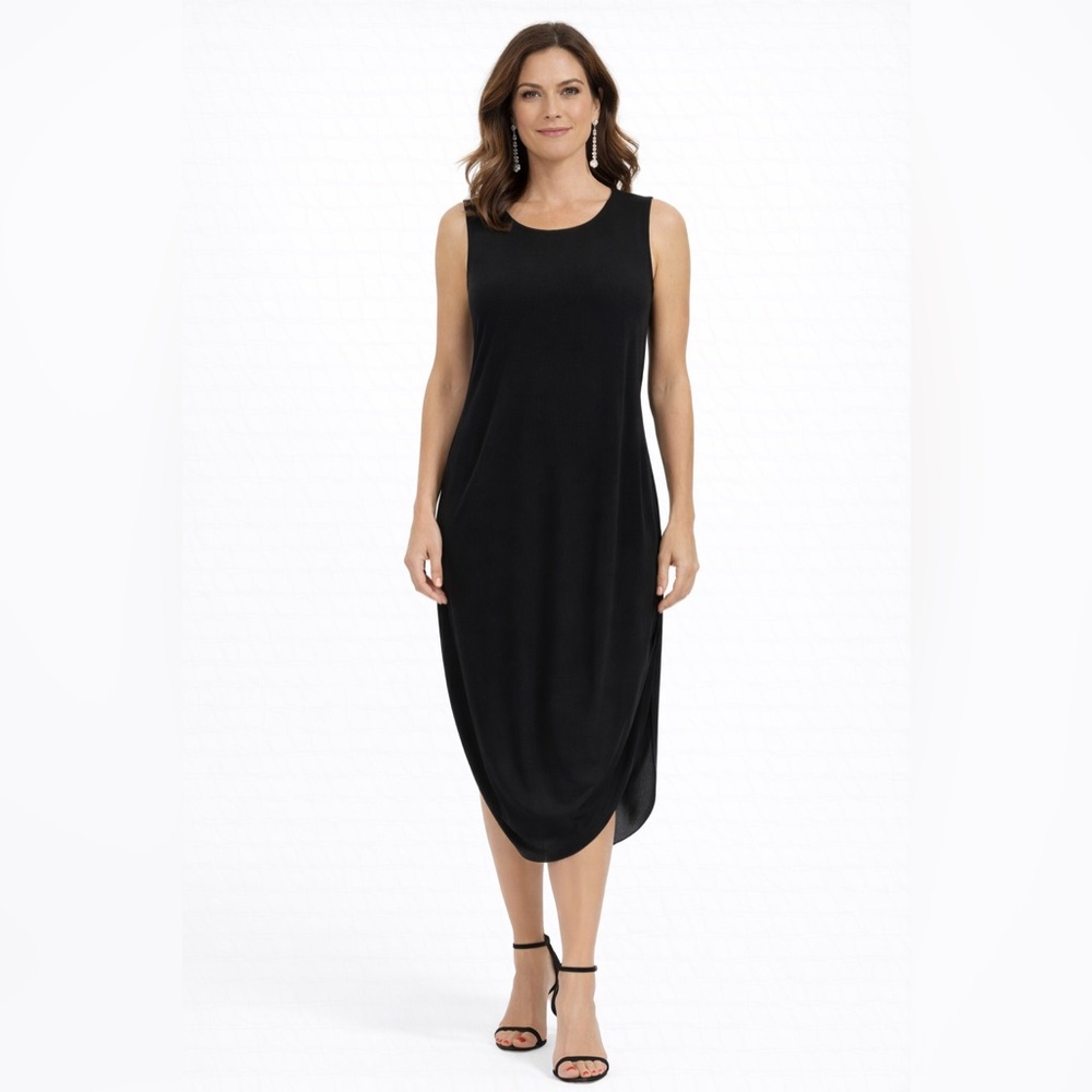 JOSEPH RIBKOFF: Sleeveless Black Dress